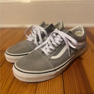 Vans Old Skool Skate Gray and White Sneaker